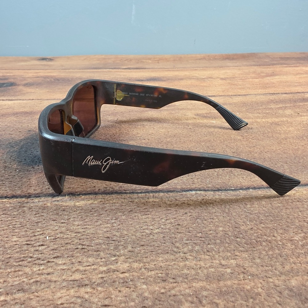 Maui Jim Ka'olu Sunglasses Mens XL Tortoise Good Polarized MJ0614S 002 - Picture 5 of 15